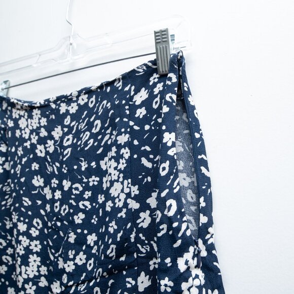 Free People Floral Mini Skirt Navy - Picture 4 of 6